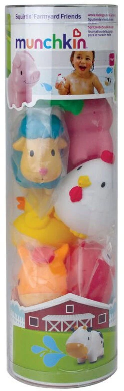 Munchkin Farmyard Friends 8 Stuks Badspeelgoed 011966 -Babyproducten Winkel 011966 Squirtin Farmyard Friends alt3
