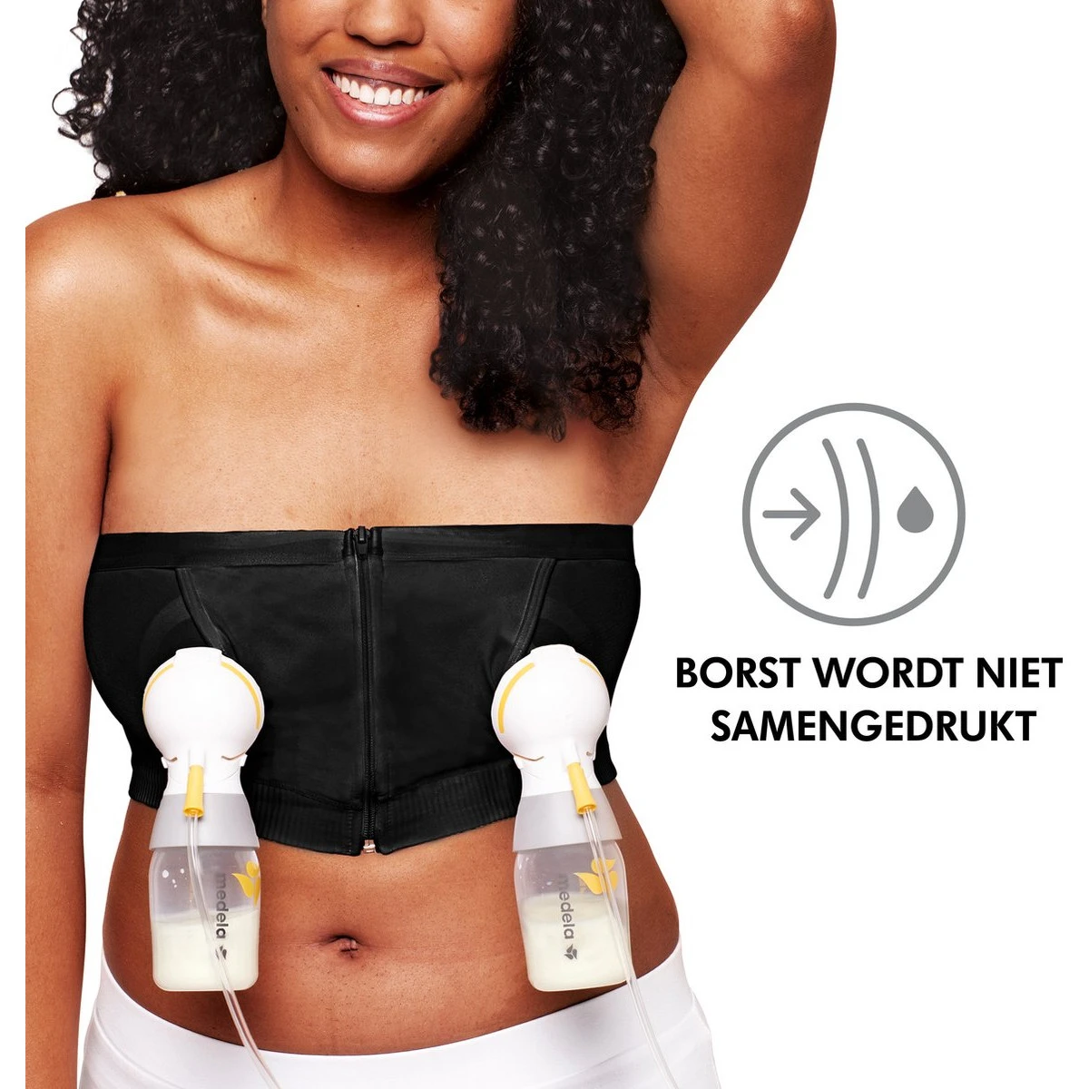 Medela Hands-Free Kolf BH Zwart Maat S 101043800 3 Medela Hands-Free Kolf BH Zwart Maat S 101043800 - Afbeelding 3