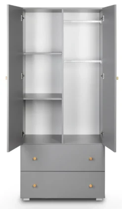 Babykamer Bo: Ledikant, Commode En 2-Deurskast 21 Babykamer Bo: Ledikant, Commode En 2-Deurskast -Babyproducten Winkel 2 deurskast bo 3