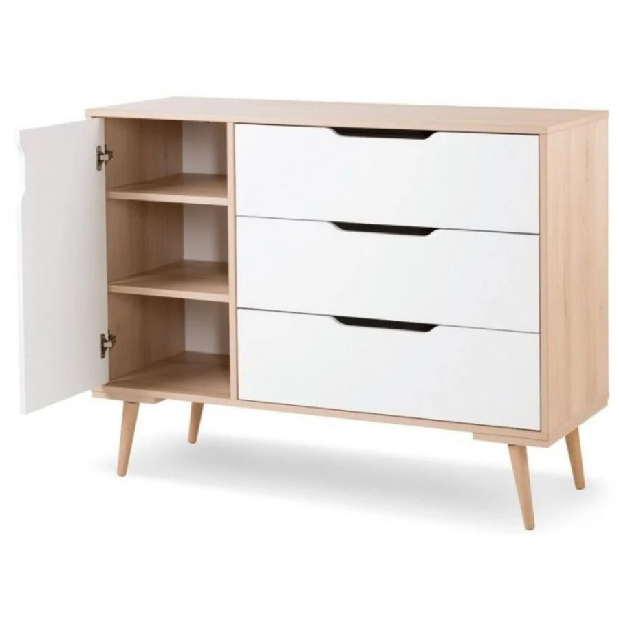 Babykamer Marloes Naturel: Ledikant, Commode & 3-Deurskast 7 Babykamer Marloes Naturel: Ledikant, Commode & 3-Deurskast - Afbeelding 7