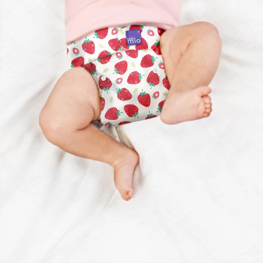Bambino Mio MioSolo Strawberry Cream Wasbare Luier BM-5SO-SCR 4 Bambino Mio MioSolo Strawberry Cream Wasbare Luier BM-5SO-SCR - Afbeelding 4