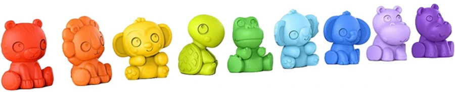 Bright Starts Tropic Animals 9 Stuks Speelgoed Dieren K12615 1 Bright Starts Tropic Animals 9 Stuks Speelgoed Dieren K12615