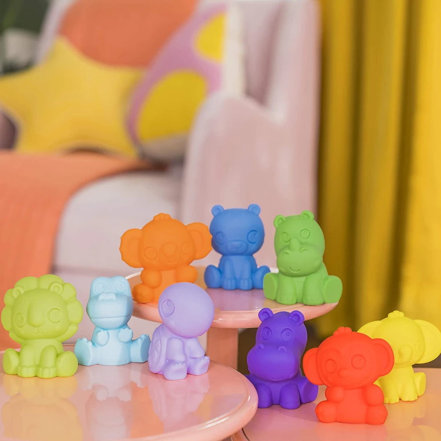 Bright Starts Tropic Animals 9 Stuks Speelgoed Dieren K12615 4 Bright Starts Tropic Animals 9 Stuks Speelgoed Dieren K12615 - Afbeelding 4