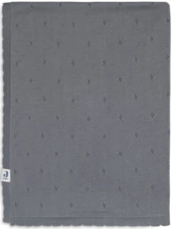 Babyproducten Winkel -Babyproducten Winkel Deken Ledikant 100x150cm Pointelle Storm Grey 1