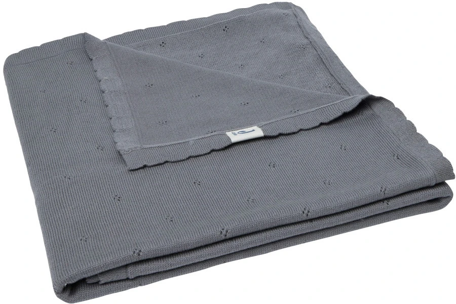 Jollein Pointelle Storm Grey 100 X 150 Cm Ledikantdeken 516-522-66064
