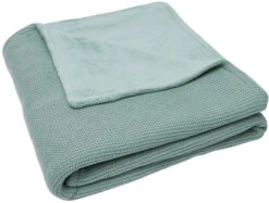 Jollein Basic Knit Forest Green / Fleece 100 X 150 Cm Ledikantdeken 517-522-65219