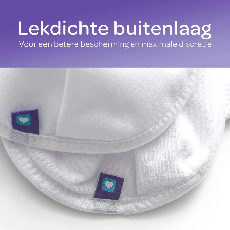 Lansinoh 8 Stuks Wasbare Borstcompressen Incl. Waszakje 20387 5 Lansinoh 8 Stuks Wasbare Borstcompressen Incl. Waszakje 20387 - Afbeelding 5