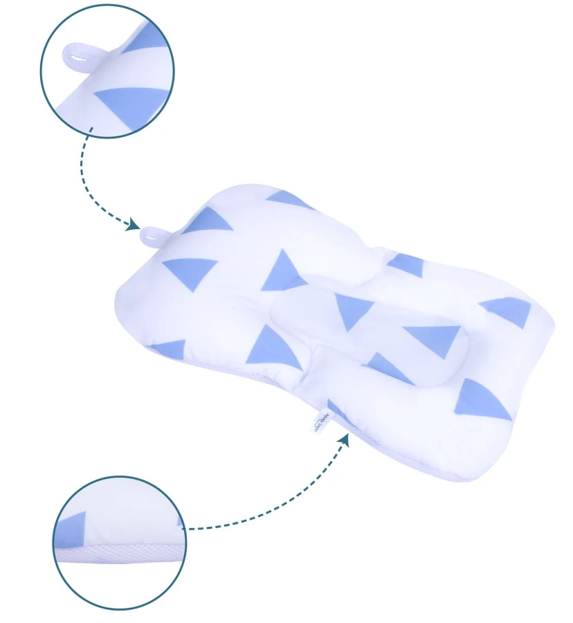 Sevibaby Cozy Triangle Blue Baby Badkussen 69-100 5 Sevibaby Cozy Triangle Blue Baby Badkussen 69-100 - Afbeelding 5