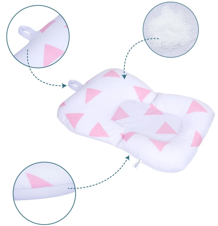 Sevibaby Cozy Triangle Pink Baby Badkussen 69-101 5 Sevibaby Cozy Triangle Pink Baby Badkussen 69-101 - Afbeelding 5