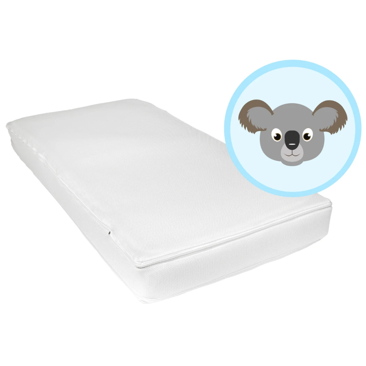 ABZ KM330-60120 Koala 60 X 120 X 13 Cm Ledikantmatras + Airgosafe Topper 1 ABZ KM330-60120 Koala 60 X 120 X 13 Cm Ledikantmatras + Airgosafe Topper