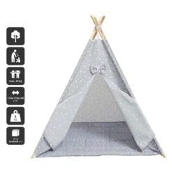 Babygo Grey Little Tippi Tent 9551 -Babyproducten Winkel babygo grey little tippi tent 9551 2