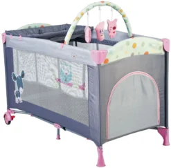 Babygo Sleepwell Pink Campingbed Met Bodemverhoger 4403 -Babyproducten Winkel babygo sleepwell pink campingbed met bodemverhoger 1