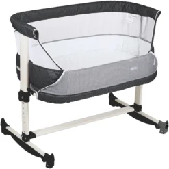 Babygo Vivaldi Dark Grey Wieg Aan Bed 4653 -Babyproducten Winkel babygo vivaldi dark grey wieg aan bed 4653 2