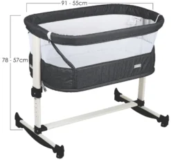 Babygo Vivaldi Dark Grey Wieg Aan Bed 4653 -Babyproducten Winkel babygo vivaldi dark grey wieg aan bed 4653 6