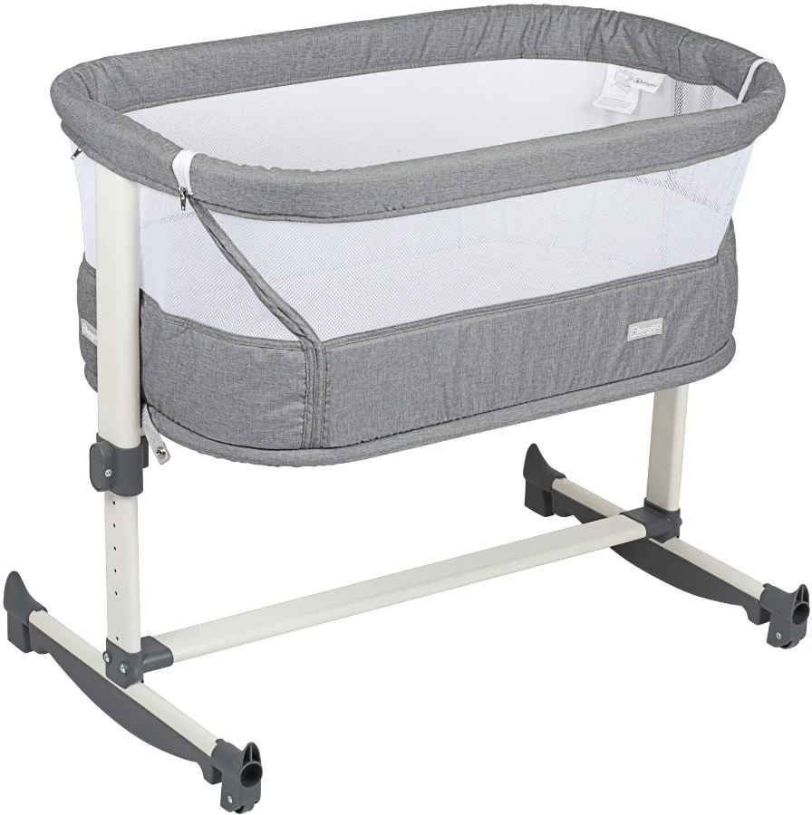Babygo Vivaldi Grey Wieg Aan Bed 4651 1 Babygo Vivaldi Grey Wieg Aan Bed 4651