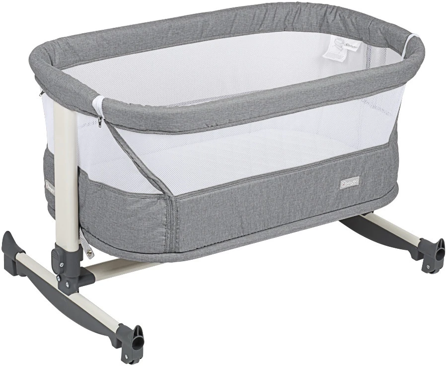 Babygo Vivaldi Grey Wieg Aan Bed 4651 3 Babygo Vivaldi Grey Wieg Aan Bed 4651 - Afbeelding 3