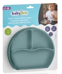 Babyjem Mint Siliconen Bordje 715 -Babyproducten Winkel babyjem mint siliconen bordje 715 4 2
