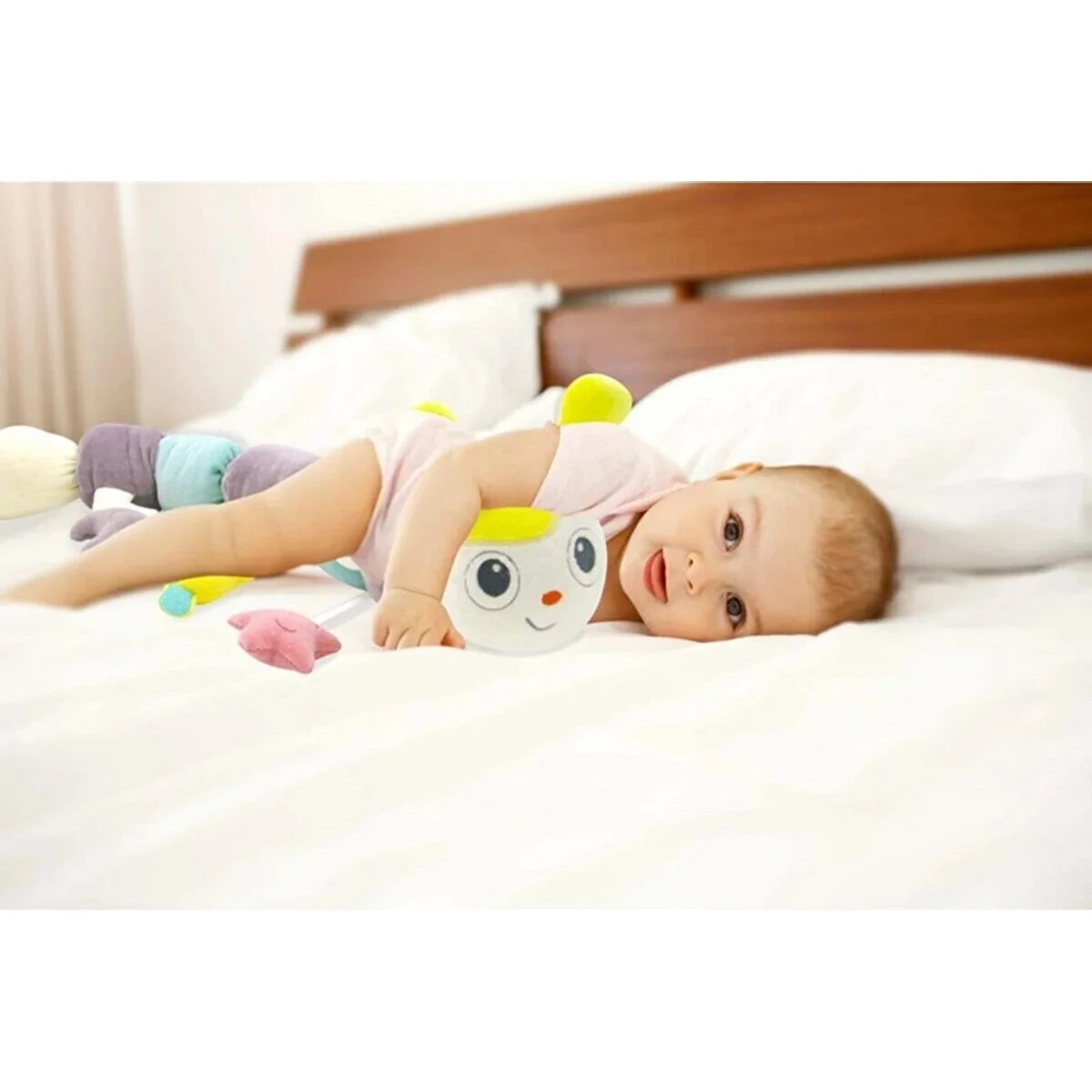 Babyjem Rups Roze 80cm Speelknuffel En Kussen 675 4 Babyjem Rups Roze 80cm Speelknuffel En Kussen 675 - Afbeelding 4