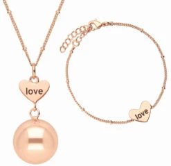 Babylonia Bola Roségoud Love Zwangerschapsketting En Armband Set BOLA-SET_1_SET1