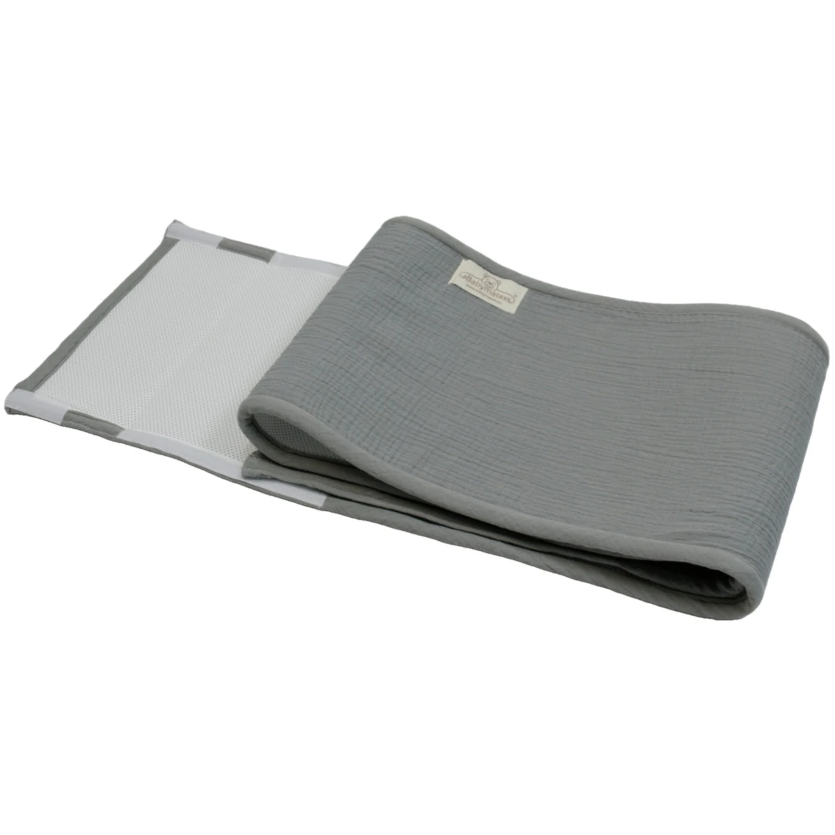 Babymatex Muslin Bump Air Dark Grey 180 Cm Bedbumper TB0445_44 1 Babymatex Muslin Bump Air Dark Grey 180 Cm Bedbumper TB0445_44