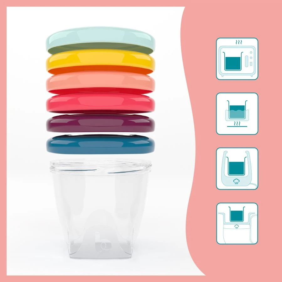 Babymoov Babybols Multi Set Bewaarbakjes A004310 2 Babymoov Babybols Multi Set Bewaarbakjes A004310 - Afbeelding 2