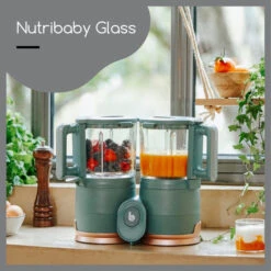 Babymoov Nutribaby Glazen 4-in-1 Foodprocessor A001132 -Babyproducten Winkel babymoov glazen nutribaby a001132 3