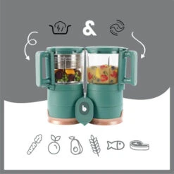 Babymoov Nutribaby Glazen 4-in-1 Foodprocessor A001132 -Babyproducten Winkel babymoov glazen nutribaby a001132 5