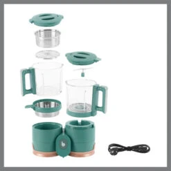 Babymoov Nutribaby Glazen 4-in-1 Foodprocessor A001132 -Babyproducten Winkel babymoov glazen nutribaby a001132 7