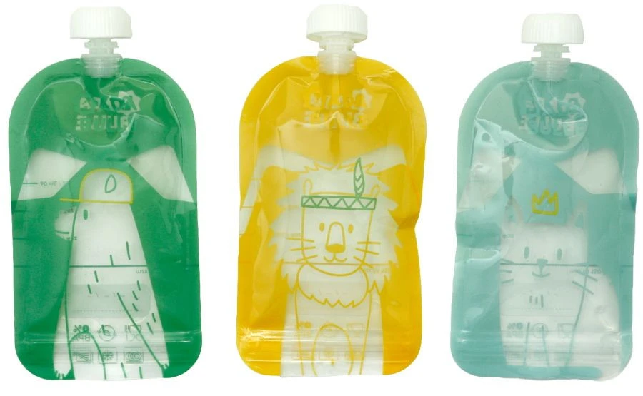 Badabulle 15 Stuks Herbruikbare Knijpzakjes B004500 1 Badabulle 15 Stuks Herbruikbare Knijpzakjes B004500