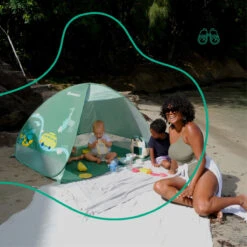 Badabulle Green Anti-UV Tent B038205 -Babyproducten Winkel badabulle green anti uv tent b038205 6