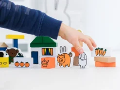 Bambolino Toys Nijntje Boerderij Houten Blokken 33410 -Babyproducten Winkel bambolino toys nijntje boerderij houten blokken 33410 2