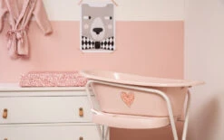 Bébé-jou Bebe-Jou Mellow Rose 98 Cm Click Badstandaard 2200056 -Babyproducten Winkel bebe jou leopard pink click badje 4 1