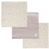 Bébé-jou Bebe-Jou Wish Grey 3 Stuks Hydrofiele Doeken 3051062
