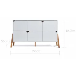 Bellamy Lotta Snow Commode Met 6 Lades LOBIKO6S -Babyproducten Winkel bellamy lotta snow commode met 6 lades lobiko6s 3