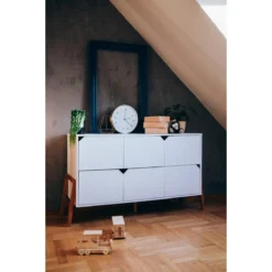 Bellamy Lotta Snow Commode Met 6 Lades LOBIKO6S -Babyproducten Winkel bellamy lotta snow commode met 6 lades lobiko6s 5
