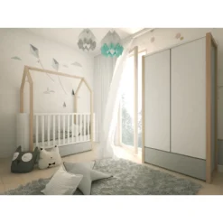 Bellamy Pinette 2-Deurskast PIBSSZ2D -Babyproducten Winkel bellamy pinette babykamer 09 1