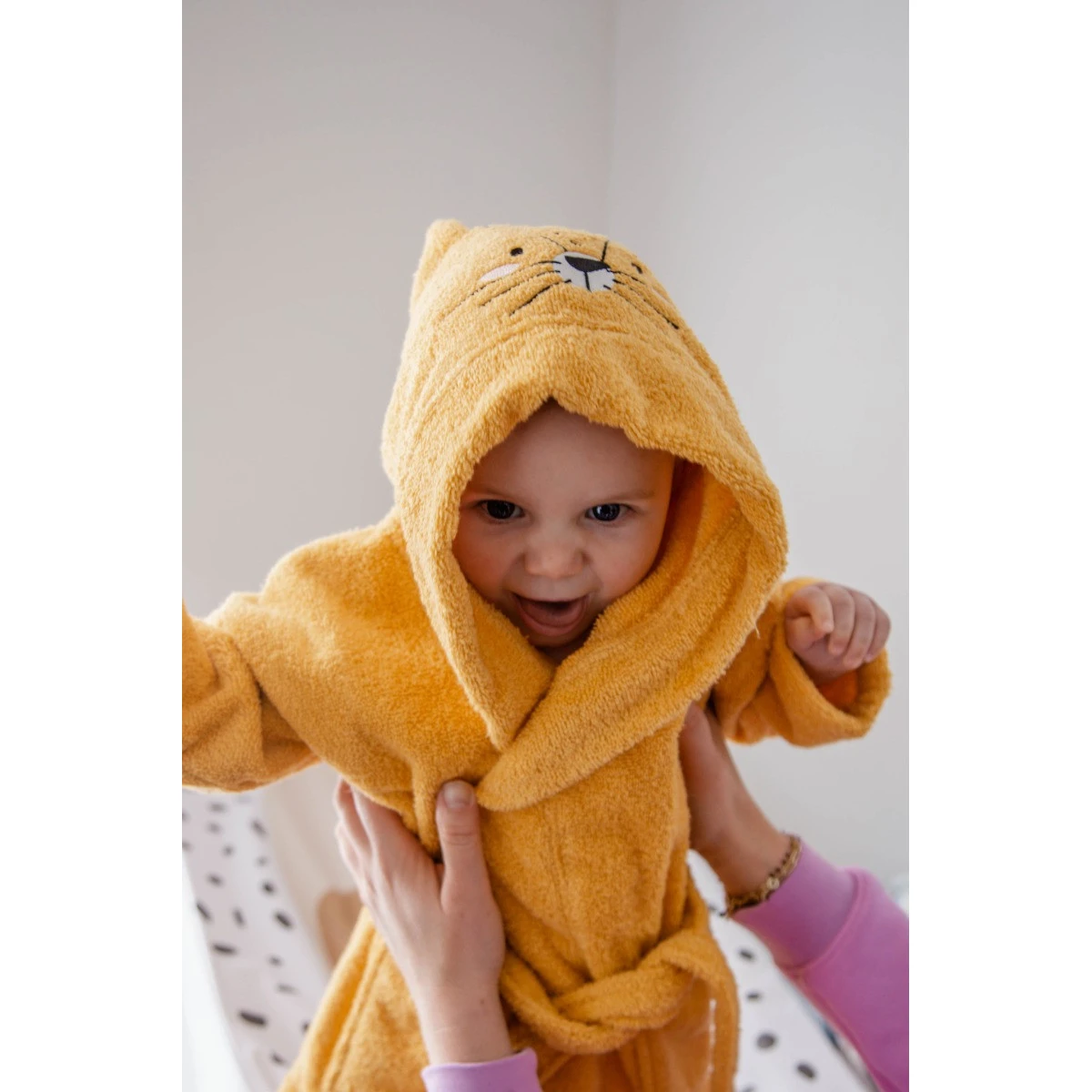 Blush & Blossom Leopard Lenny 1-2jr Badstof Badjas TR-BB4202 12 Blush & Blossom Leopard Lenny 1-2jr Badstof Badjas TR-BB4202 - Afbeelding 12