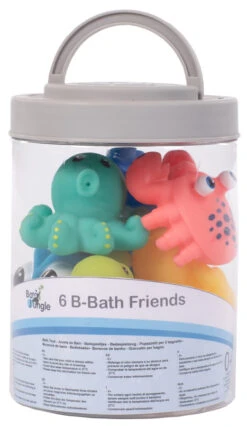 Bo Jungle B-Bath Friends 6 Stuks Badspeelgoed B900210 -Babyproducten Winkel bo jungle b bath friends 6 stuks badspeelgoed b900210 1