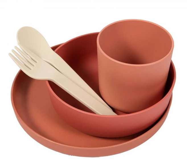 Bo Jungle B-Dinner Terracotta 5-delige Biologische Dinerset B551030 1 Bo Jungle B-Dinner Terracotta 5-delige Biologische Dinerset B551030