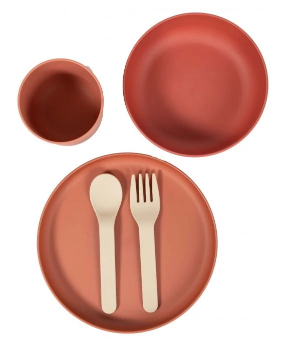Bo Jungle B-Dinner Terracotta 5-delige Biologische Dinerset B551030 2 Bo Jungle B-Dinner Terracotta 5-delige Biologische Dinerset B551030 - Afbeelding 2