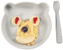 Bo Jungle B-Suction Bear Grijs Bord B500700 -Babyproducten Winkel bo jungle b suction bear grijs bord b500700 3