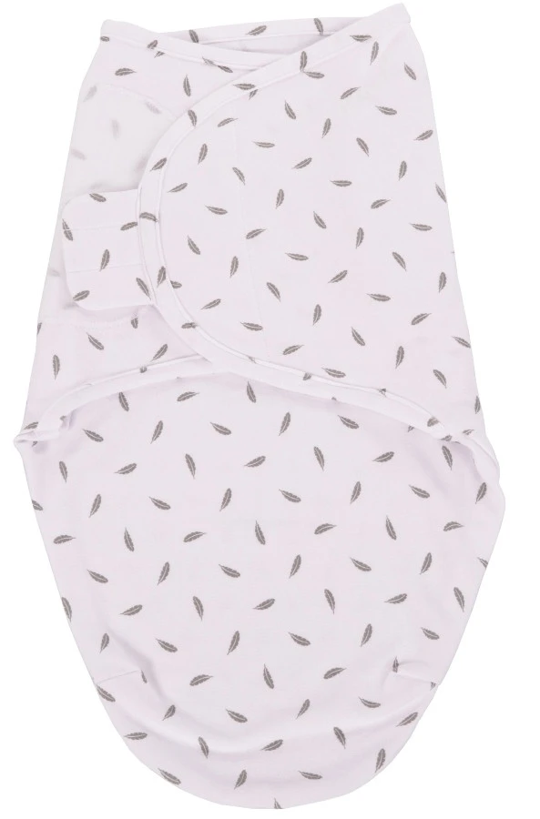Bo Jungle B-Wrap Grey Feathers Small Wikkeldeken B172300 1 Bo Jungle B-Wrap Grey Feathers Small Wikkeldeken B172300