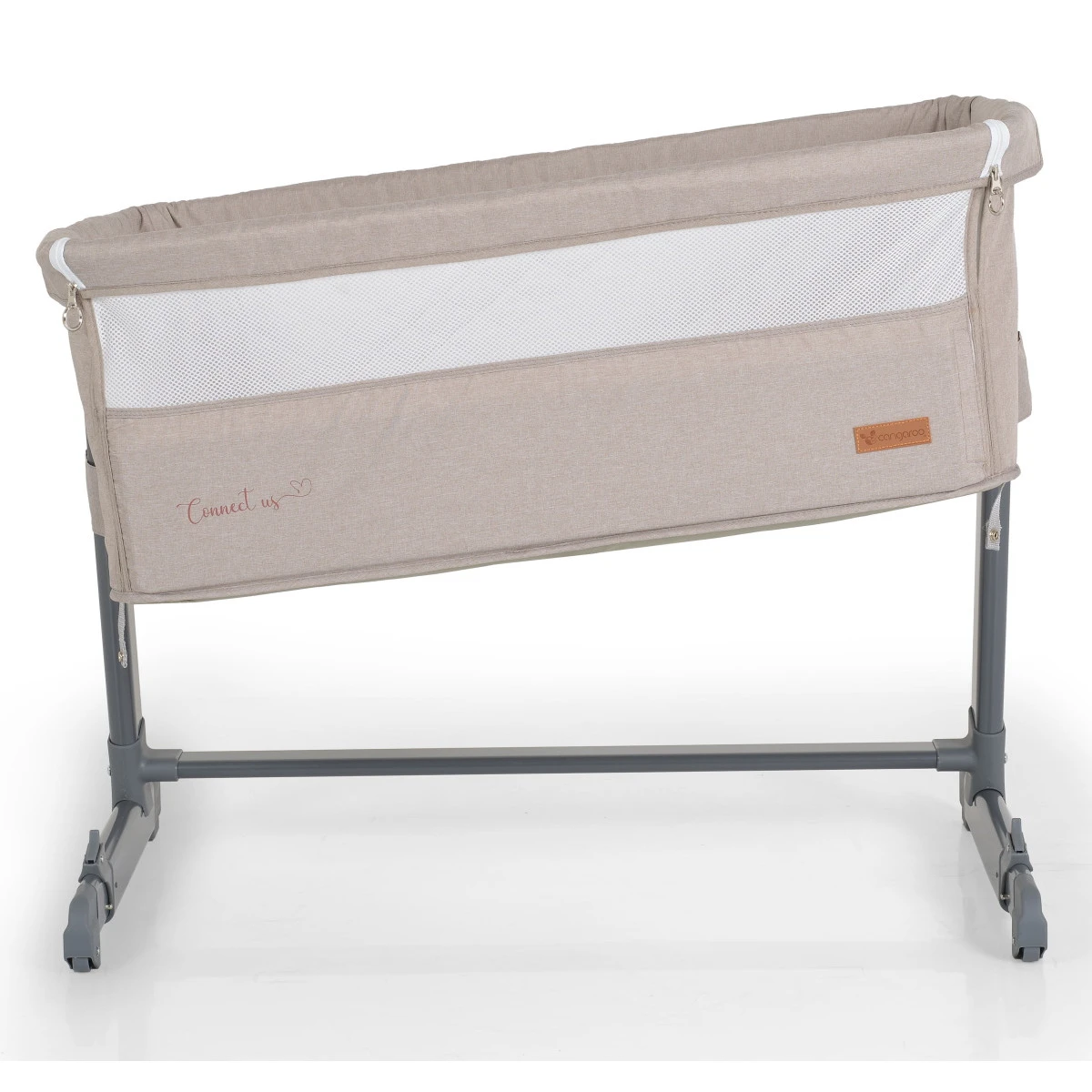Cangaroo Connect Us Beige Wieg Aan Bed 4 Cangaroo Connect Us Beige Wieg Aan Bed - Afbeelding 4