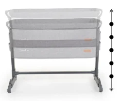 Cangaroo Connect Us Grey Wieg Aan Bed -Babyproducten Winkel cangaroo connect us grey wieg aan bed 8
