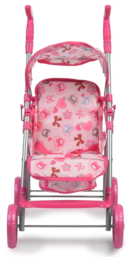 Cangaroo Flower Garden Pink Poppenbuggy 2 Cangaroo Flower Garden Pink Poppenbuggy - Afbeelding 2