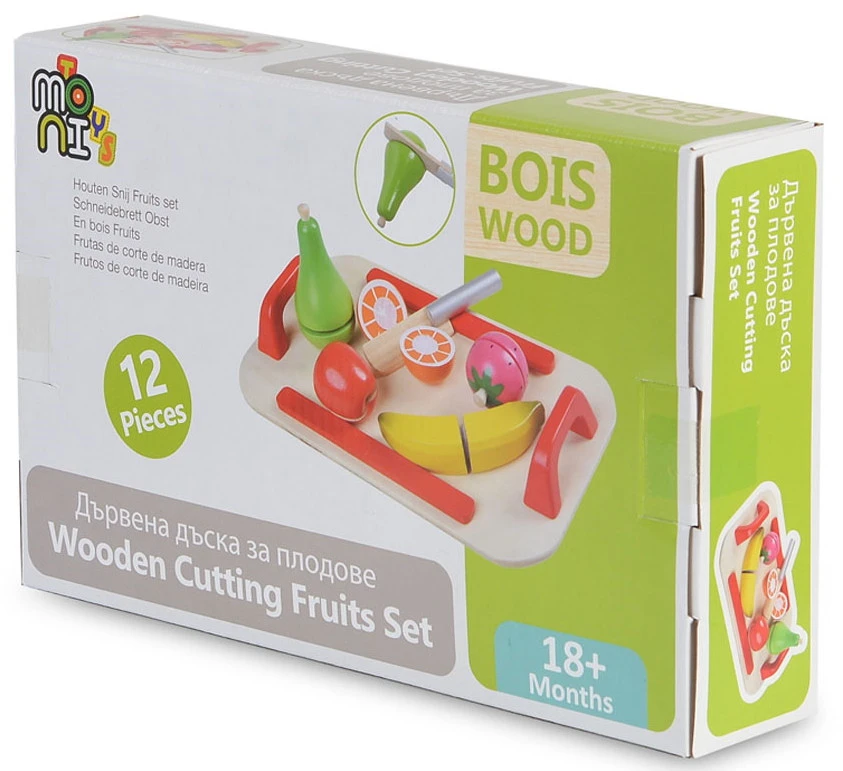 Cangaroo Houten Fruit Snij Set 4306 4 Cangaroo Houten Fruit Snij Set 4306 - Afbeelding 4