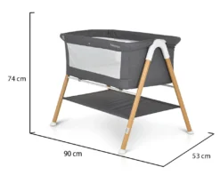 Cangaroo Kalinihta Wooden Graphite Wieg -Babyproducten Winkel cangaroo kalinihta wooden graphite wieg 7