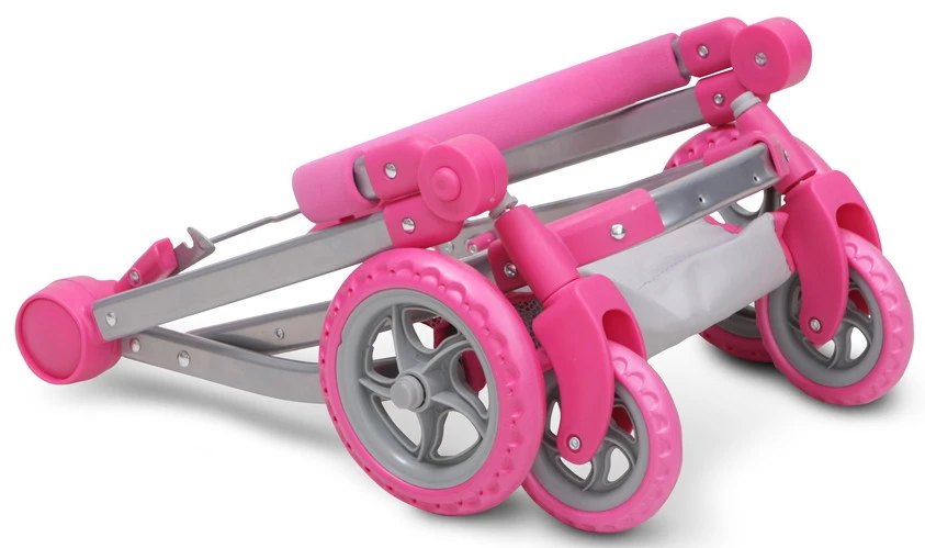 Cangaroo Pink Rose Poppen Kinderwagen 9651B 9 Cangaroo Pink Rose Poppen Kinderwagen 9651B - Afbeelding 9