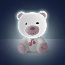 Chicco Dreamlight Bear Pink Nachtlampje Met Muziek C09830.10 -Babyproducten Winkel chicco dreamlight bear pink nachtlampje met muziek 2