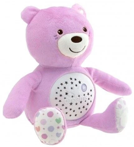 Chicco First Dreams Baby Bear Roze Babyprojector En Knuffelbeer C08015.10 - Afbeelding 2
